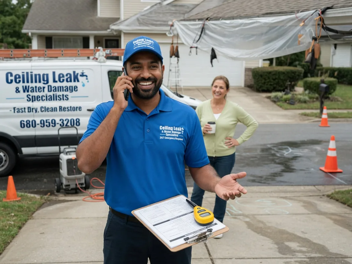 Ceiling Leak Cleanup Camby, IN FAQs